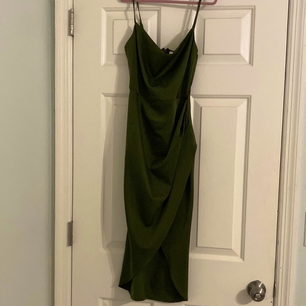 NWT More to Come green dress XXS